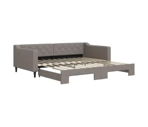 Diivanvoodi Väljatõmmatava Osaga, Pruunikas, 100X200 cm Kangas