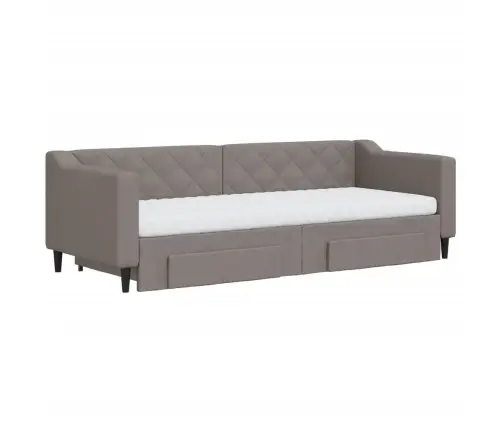 Diivanvoodi Väljatõmmatava Osaga, Pruunikas, 80X200 cm Kangas