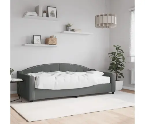 Diivanvoodi Madratsiga, Tumehall, 90X200 cm Kangas