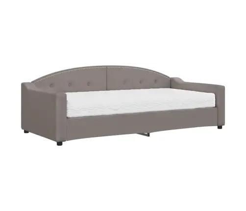 Diivanvoodi Madratsiga, Pruunikashall, 90X200 cm Kangas