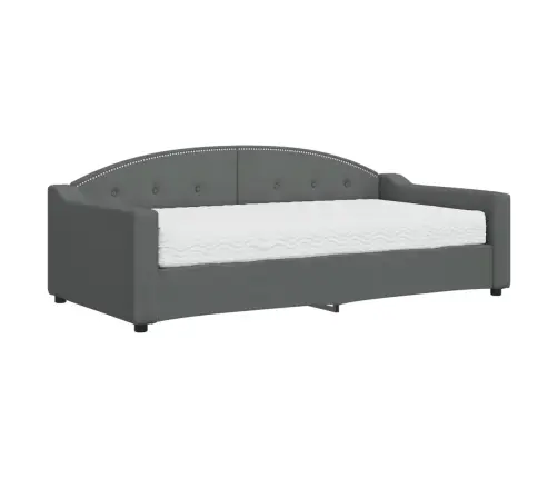 Diivanvoodi Madratsiga, Tumehall, 90X190 cm Kangas