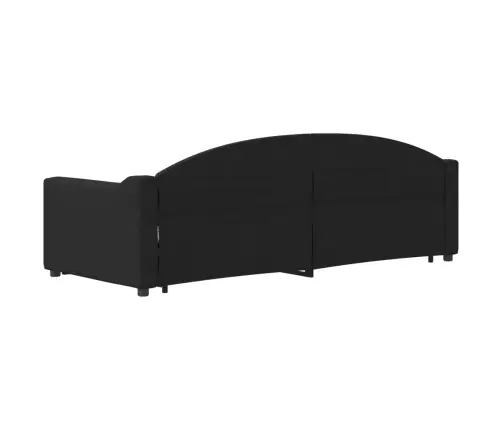 Izvelkams Dīvāns, Melns, 80X200 Cm, Audums Vidaxl
