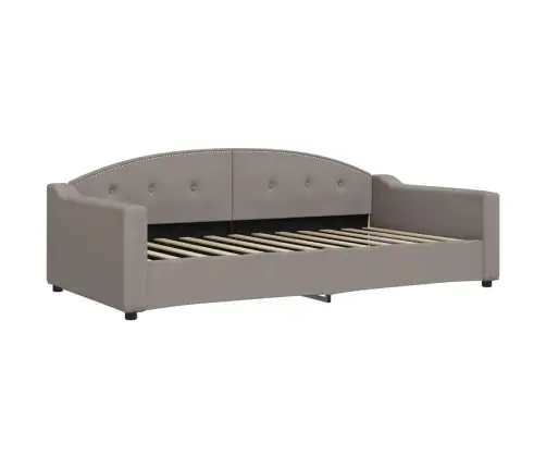 Dīvāngulta Ar Matraci, Pelēkbrūns Audums, 100X200 Cm Vidaxl