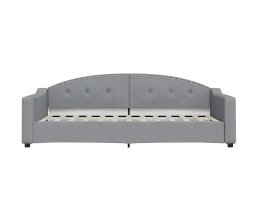 Lova Su Ištraukiama Dalimi/Stalčiais, Pilka, 90X200cm Audinys