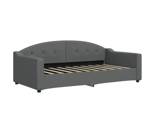 Lova Su Ištraukiama Dalimi/Stalčiais, Pilka, 90X190cm Audinys