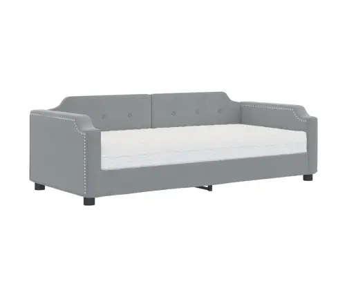 Diivanvoodi Madratsiga, Helehall, 80X200 cm Kangas