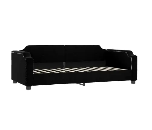 Diivanvoodi Madratsiga, Must, 80X200 cm Kangas