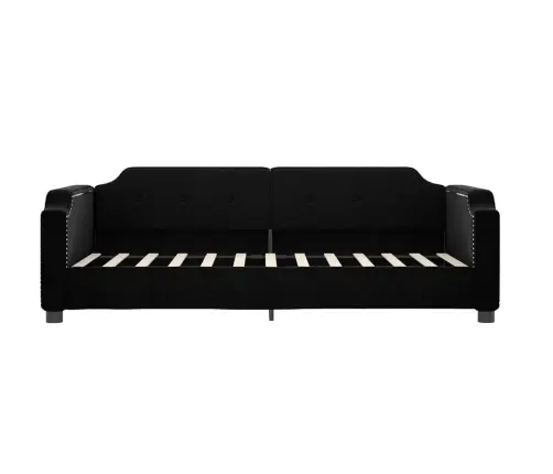 Diivanvoodi Madratsiga, Must, 80X200 cm Kangas