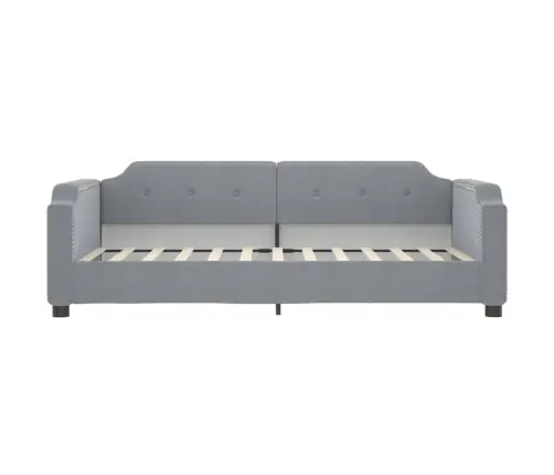 Dīvāngulta Ar Matraci, Gaiši Pelēks Audums, 90X190 Cm Vidaxl