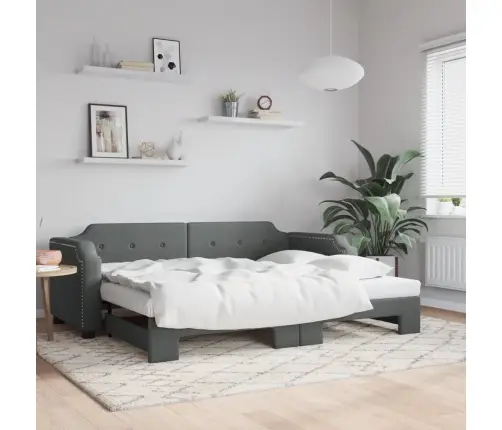 Dīvāngulta Bez Matrača, Tumši Pelēks, 90X200 Cm Vidaxl Dīvāngulta Bez Matrača, Tumši Pelēks, 90X200 Cm Vidaxl