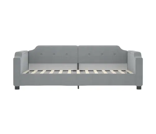 Izvelkams Dīvāns, Gaiši Pelēks, 100X200 Cm, Audums Vidaxl