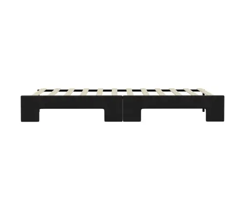 Izvelkams Dīvāns, Melns, 100X200 Cm, Audums Vidaxl