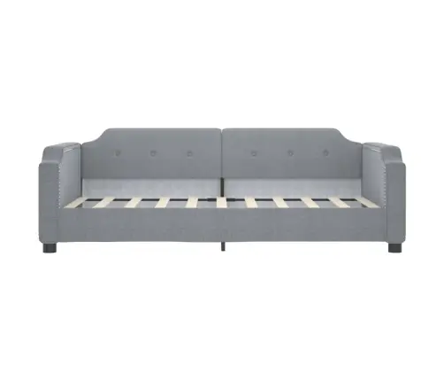 Izvelkams Dīvāns, Gaiši Pelēks, 90X190 Cm, Audums Vidaxl