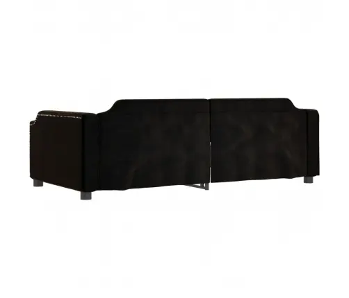 Izvelkams Dīvāns, Melns, 90X190 Cm, Audums Vidaxl
