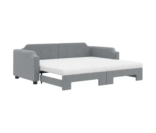 Diivanvoodi Madratsiga, Helehall, 80X200 cm Kangas