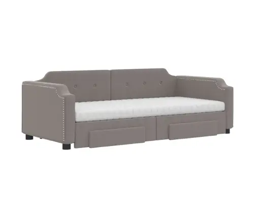 Diivanvoodi Väljatõmmatava Osaga, Pruunikas, 100X200 cm Kangas