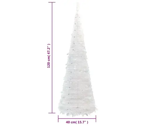 Pop-Up Kunstkuusk, 50 Ledi, Valge, 120 Cm