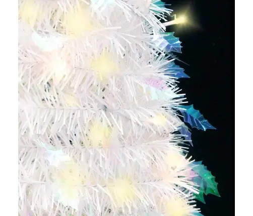 Išskleidžiama Dirbtinė Kalėdų Eglutė, Balta, 210cm 200 Led