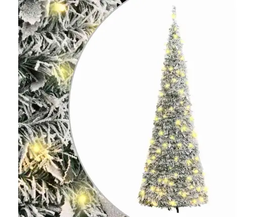 Mākslīgā Ziemassvētku Egle Ar Sniegu, 50 Led, 120 Cm Vidaxl