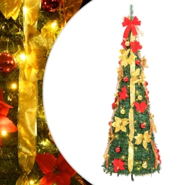 Mākslīgā Ziemassvētku Egle, 200 Led, Zaļa, 210 Cm Vidaxl