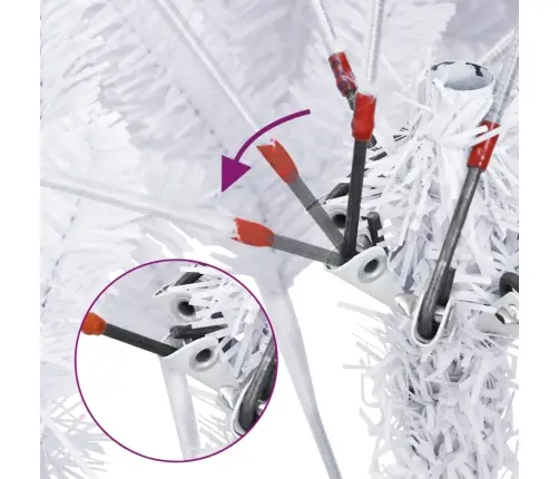 Kunstjõulukuusk Alusega, Valge, 150 Cm