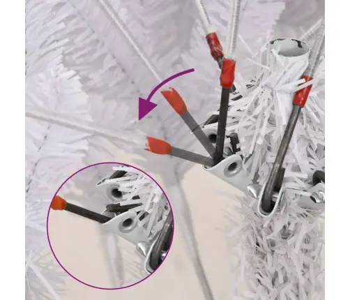 Kunstjõulukuusk Alusega, Valge, 240 Cm