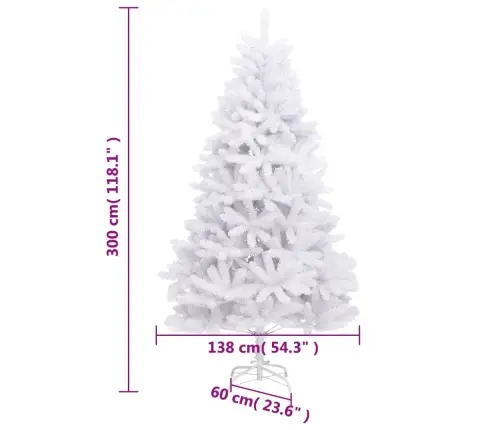 Mākslīgā Ziemassvētku Egle Ar Statīvu, Balta, 300 Cm Vidaxl Mākslīgā Ziemassvētku Egle Ar Statīvu, Balta, 300 Cm Vidaxl