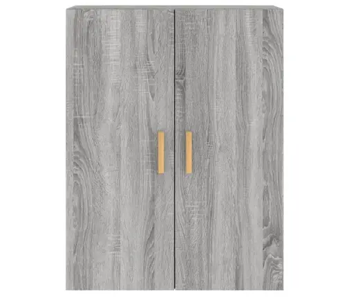 Sienas Skapīši 2 Gab., Pelēka Ozolkoka Krāsa, Inženierijas Koks Vidaxl