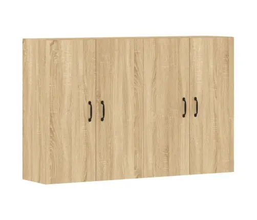 Prie Sienos Montuojamos Spintelės, 2Vnt., Ąžuolo, Mediena