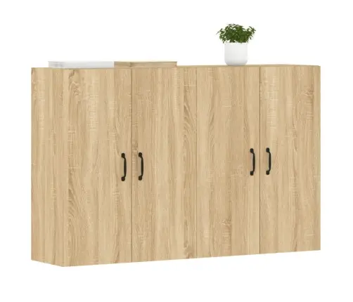 Prie Sienos Montuojamos Spintelės, 2Vnt., Ąžuolo, Mediena