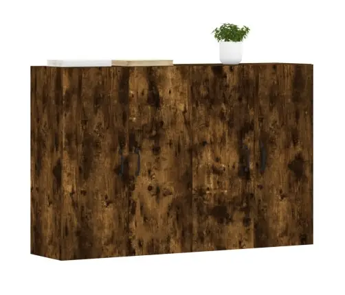 Sienas Skapīši, 2 Gab., Ozolkoka Krāsa, Inženierijas Koks Vidaxl