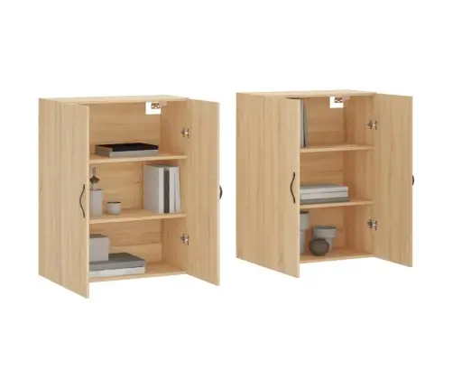 Sienas Skapīši 2 Gab., Ozolkoka Krāsa, Inženierijas Koks Vidaxl Sienas Skapīši 2 Gab., Ozolkoka Krāsa, Inženierijas Koks Vidaxl