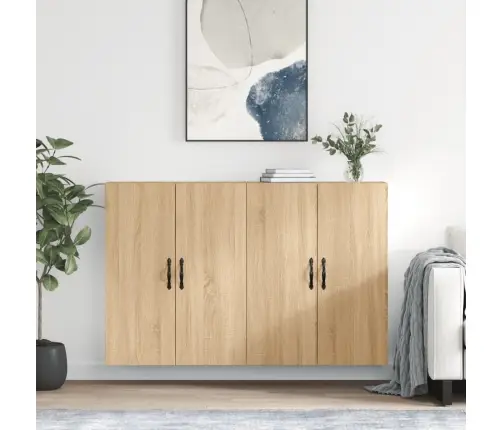 Sienas Skapīši 2 Gab., Ozolkoka Krāsa, Inženierijas Koks Vidaxl Sienas Skapīši 2 Gab., Ozolkoka Krāsa, Inženierijas Koks Vidaxl