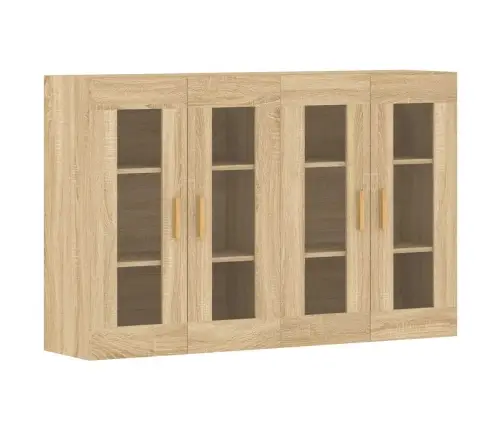 Prie Sienos Montuojamos Spintelės, 2Vnt., Ąžuolo, Mediena