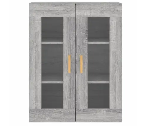 Sienas Skapīši 2 Gab., Pelēka Ozolkoka Krāsa, Inženierijas Koks Vidaxl