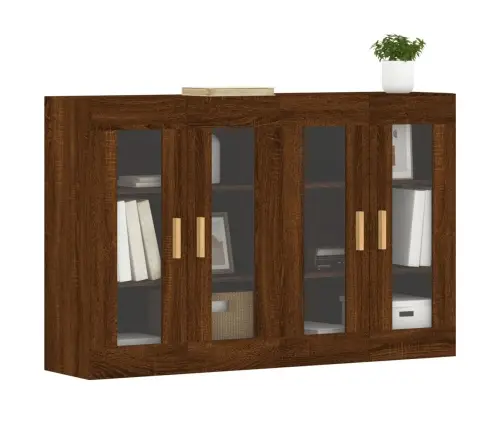 Sienas Skapīši 2 Gab., Ozolkoka Krāsa, Inženierijas Koks Vidaxl