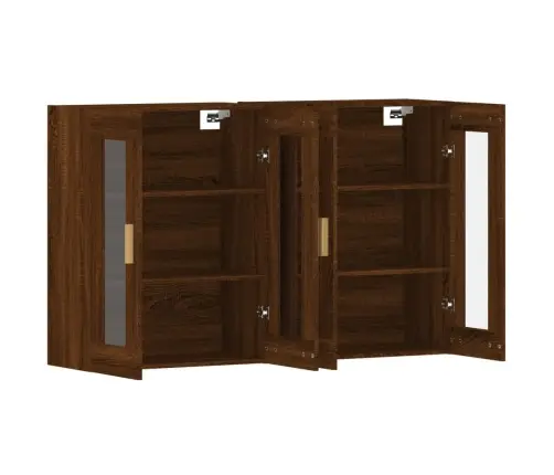 Sienas Skapīši 2 Gab., Ozolkoka Krāsa, Inženierijas Koks Vidaxl