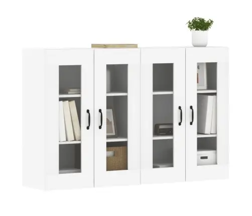 Sienas Skapīši, 2 Gab., Balti, Inženierijas Koks Vidaxl