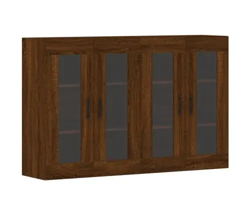 Prie Sienos Montuojamos Spintelės, 2Vnt., Rudos, Mediena