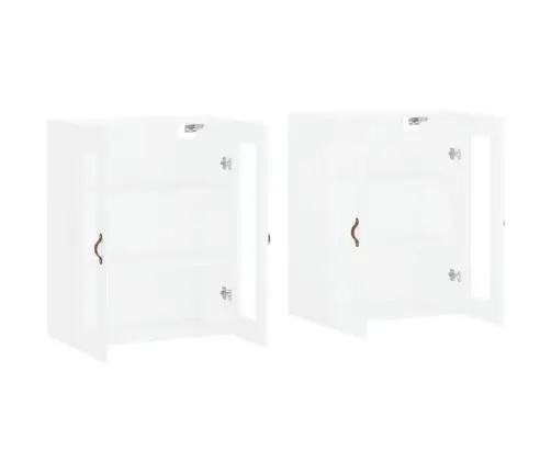 Prie Sienos Montuojamos Spintelės, 2Vnt., Baltos, Mediena