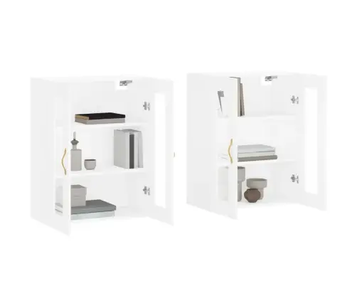 Prie Sienos Montuojamos Spintelės, 2Vnt., Baltos, Mediena