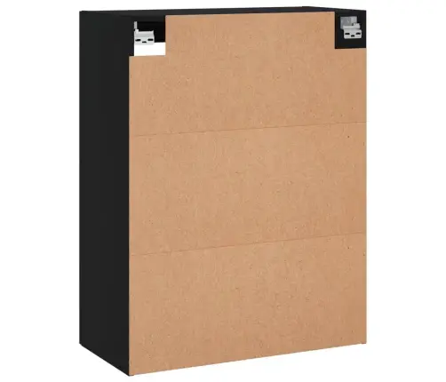 Sienas Skapīši, 2 Gab., Melni, Inženierijas Koks Vidaxl