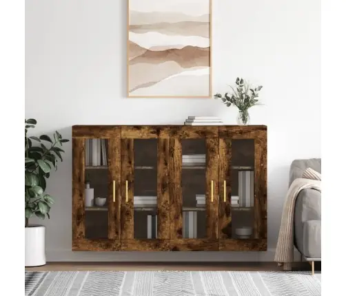 Seinakapid 2 Tk, Suitsutatud Tamm, Tehispuit