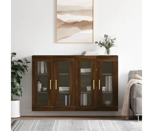 Sienas Skapīši 2 Gab., Ozolkoka Krāsa, Inženierijas Koks Vidaxl Sienas Skapīši 2 Gab., Ozolkoka Krāsa, Inženierijas Koks Vidaxl