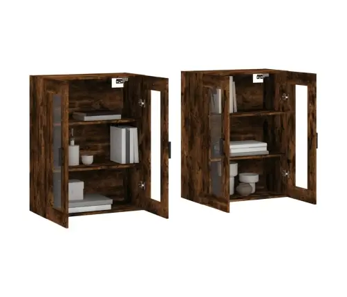 Prie Sienos Montuojamos Spintelės, 2Vnt., Dūminės, Mediena