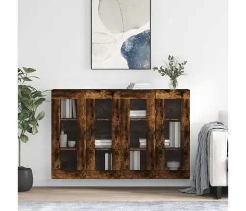 Seinakapid 2 Tk, Suitsutatud Tamm, Tehispuit