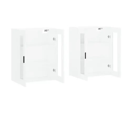 Sienas Skapīši, 2 Gab., Balti, Inženierijas Koks Vidaxl