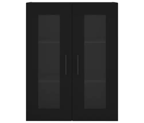 Prie Sienos Montuojamos Spintelės, 2Vnt., Juodos, Mediena