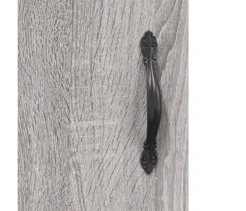 Prie Sienos Montuojamos Spintelės, 2Vnt., Pilkos, Mediena Prie Sienos Montuojamos Spintelės, 2Vnt., Pilkos, Mediena