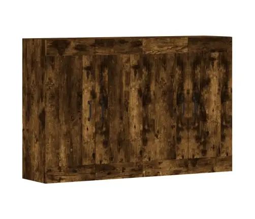 Sienas Skapīši, 2 Gab., Ozolkoka Krāsa, Inženierijas Koks Vidaxl